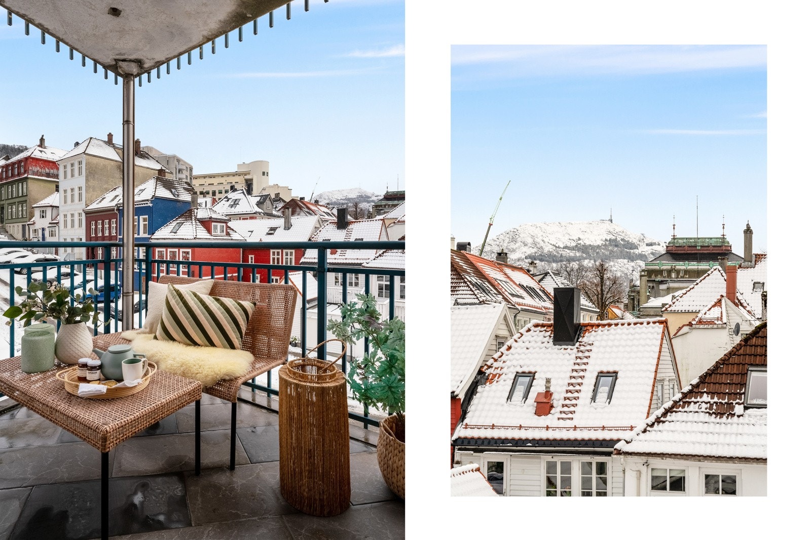 - Balkongen måler 6 kvm. Nydelig utsikt mot Ulriken - Galleribilde