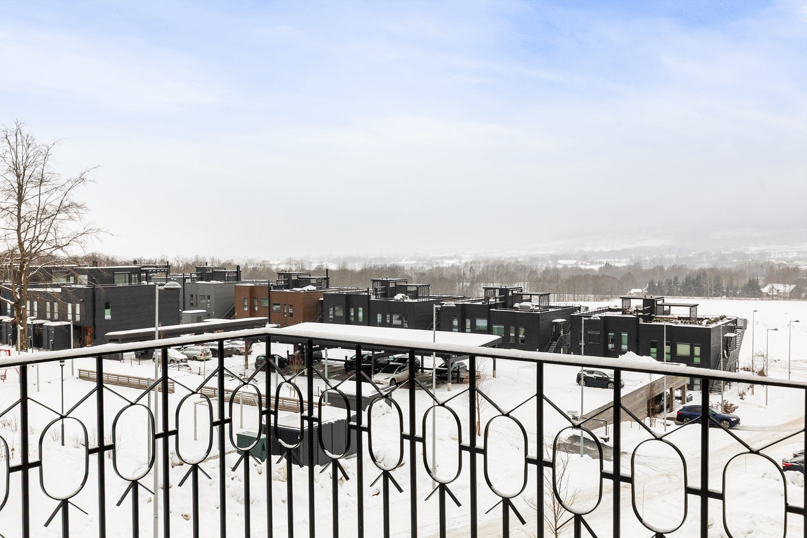 Utsikt fra balkongen Galleribilde