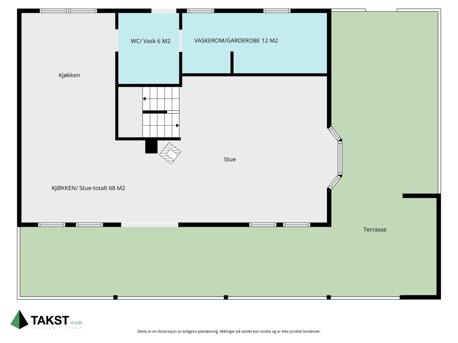 Plan, 1 etasje. Galleribilde