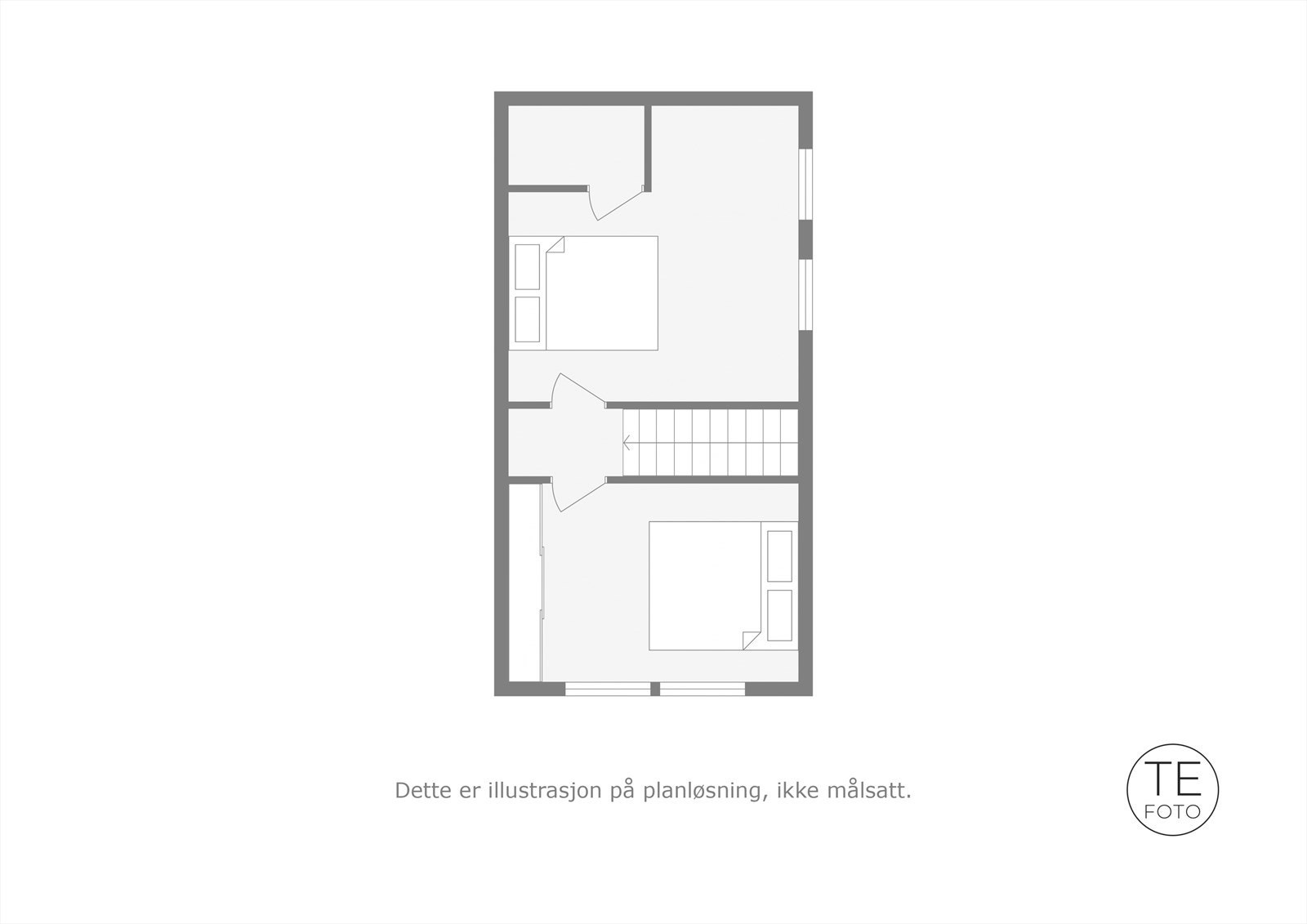 Planløsning for 3.etasje / loftsetasjen Galleribilde