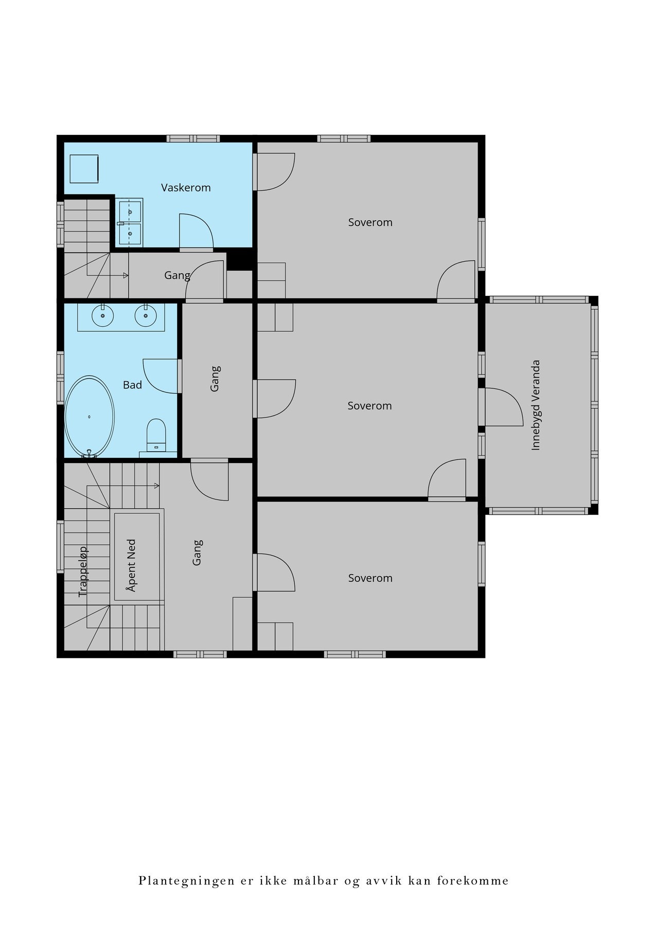 Plantegning 2. etasje Galleribilde