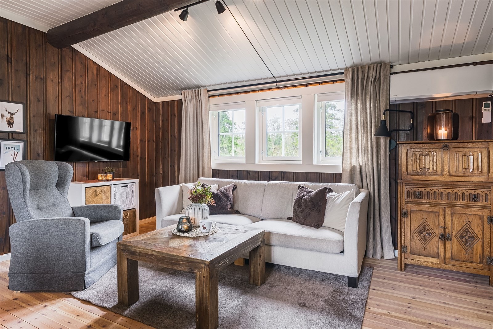 Luft/luft varmepumpe gir energieffektiv oppvarming. Galleribilde