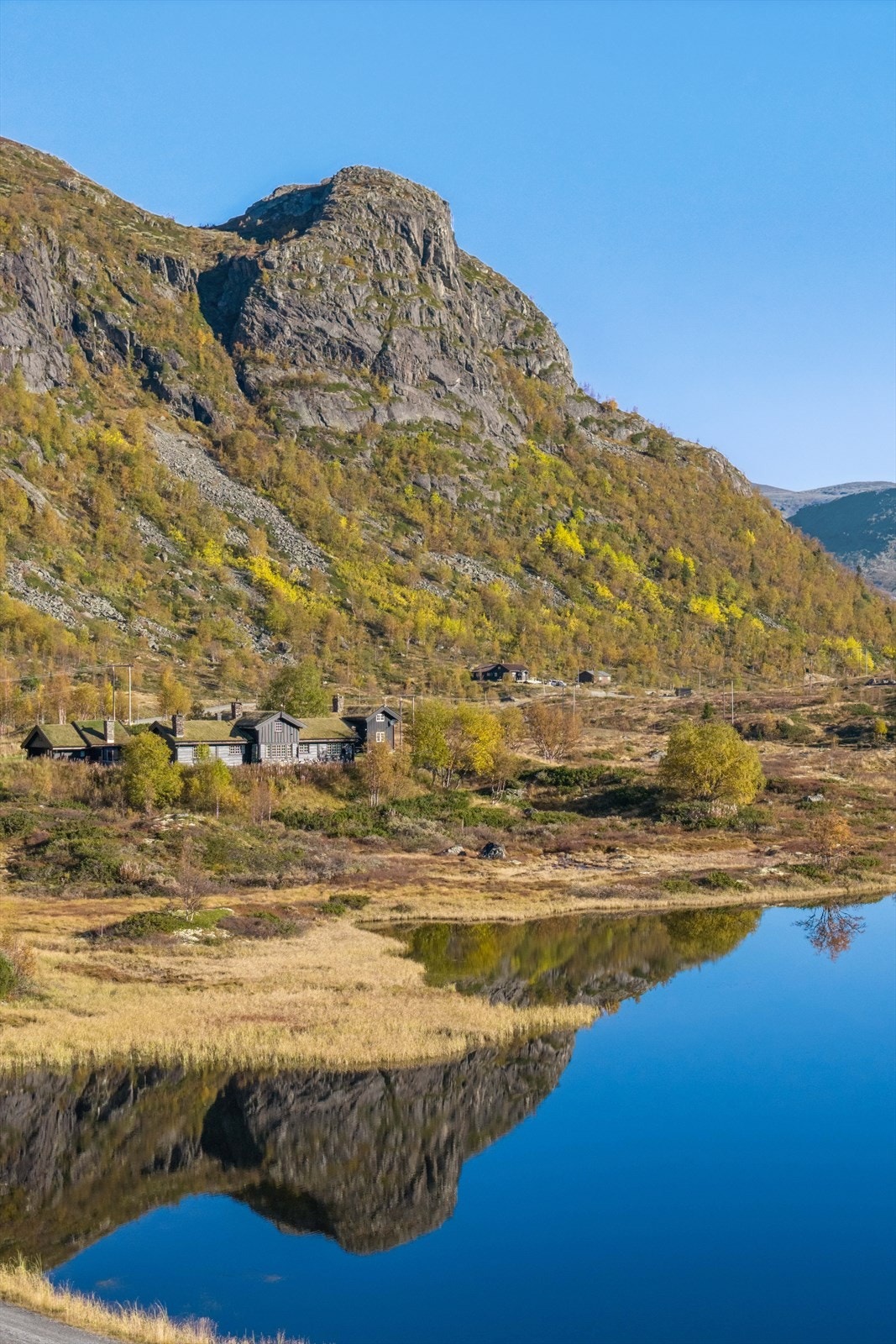 Fri og naturskjønn utsikt over fjellheimen, lyst og stemningfult Galleribilde