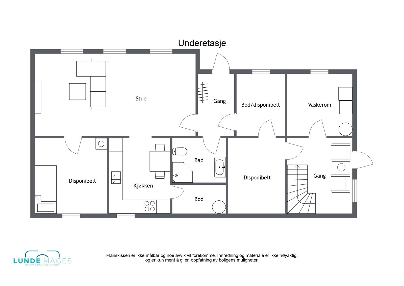 Underetasje - ikke målbar Galleribilde
