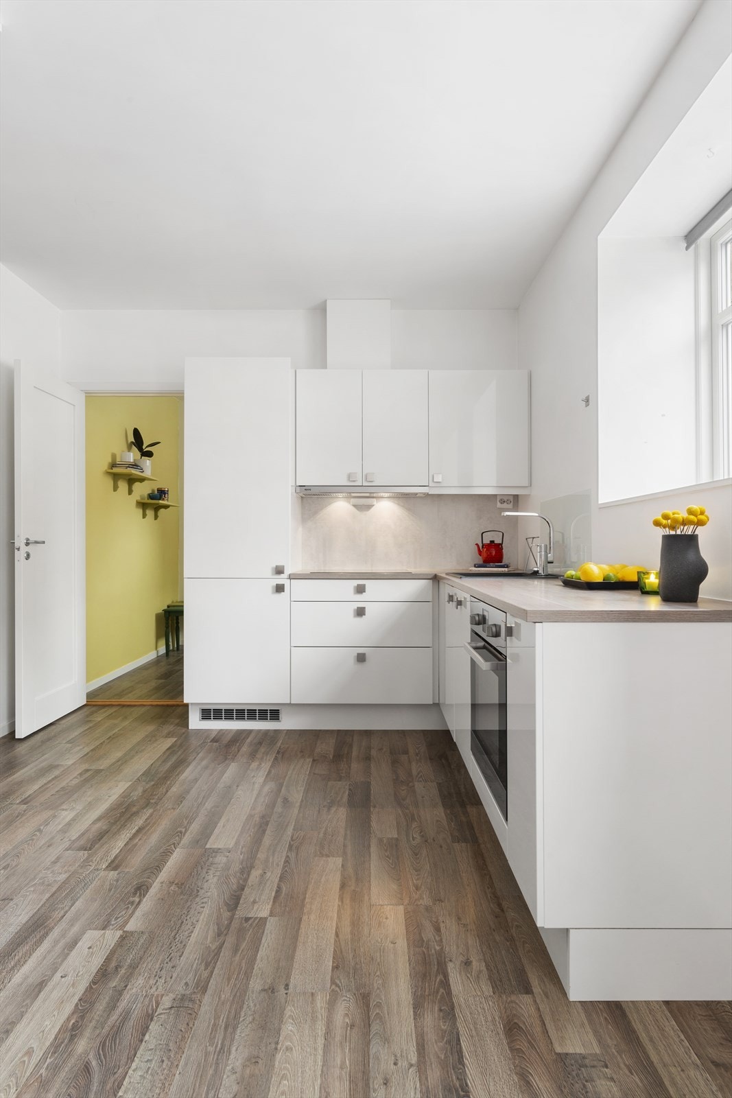 Her kan du stå å kokkelere til gjestene dine. Galleribilde