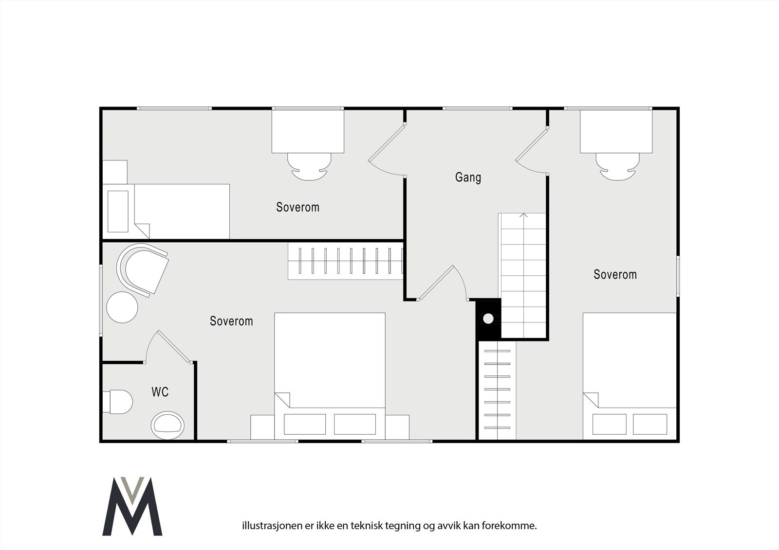 Plantegning 2. etasje. Galleribilde