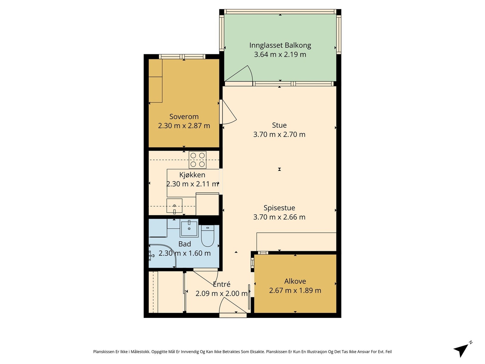 Boligens plantegning. Galleribilde