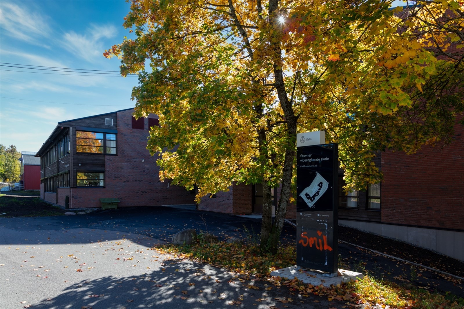 Stovner videregående skole ligger også innen rekkevidde. Galleribilde