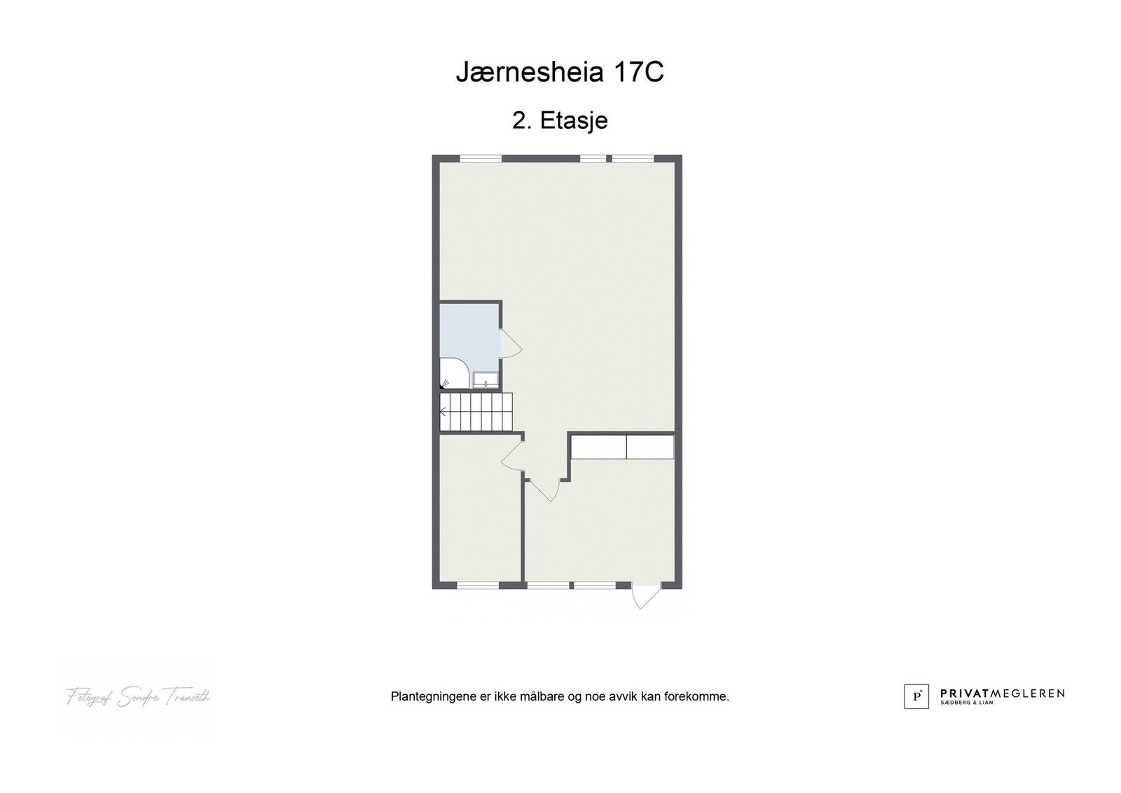 Plantegning Jærnesheia 17C - 2. etasje Galleribilde