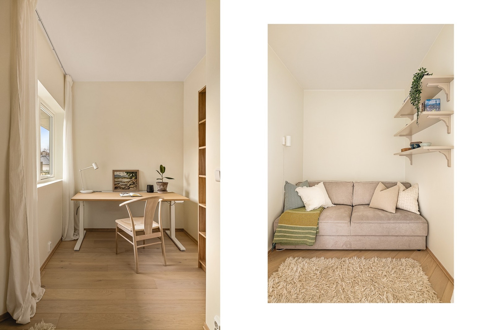 Soverommet måler 9,1 kvadratmeter Galleribilde