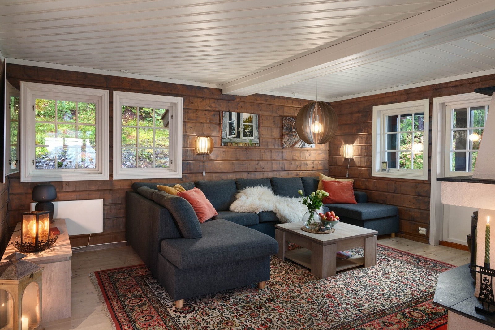 Her får man straks den gode hyttefølelsen! Galleribilde