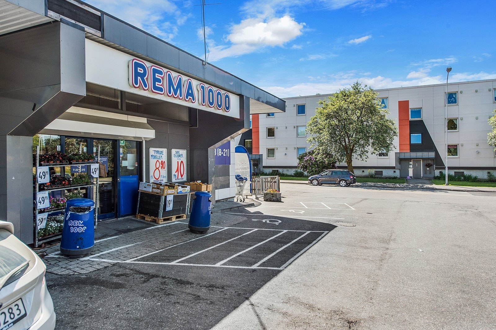 Gangavstand til nærmeste dagligvarebutikk Galleribilde