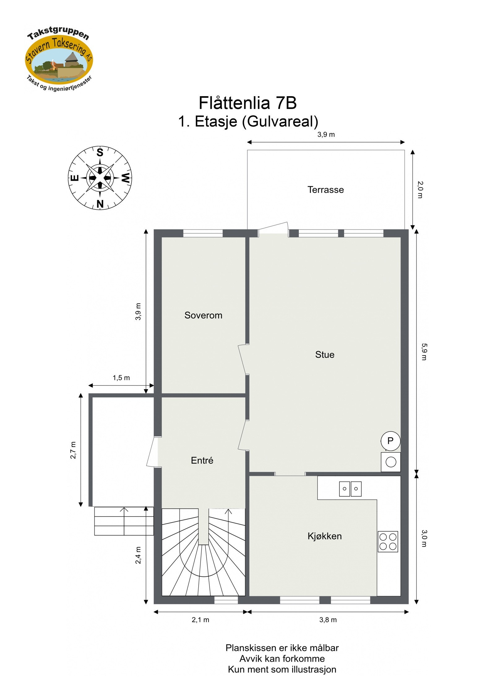 Plantegninger 1. etasje Galleribilde
