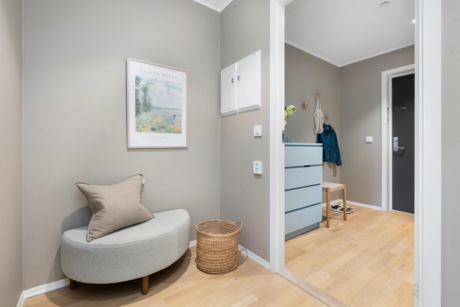 Flott entre med god plass til oppbevaring av sko, klær etc. Galleribilde