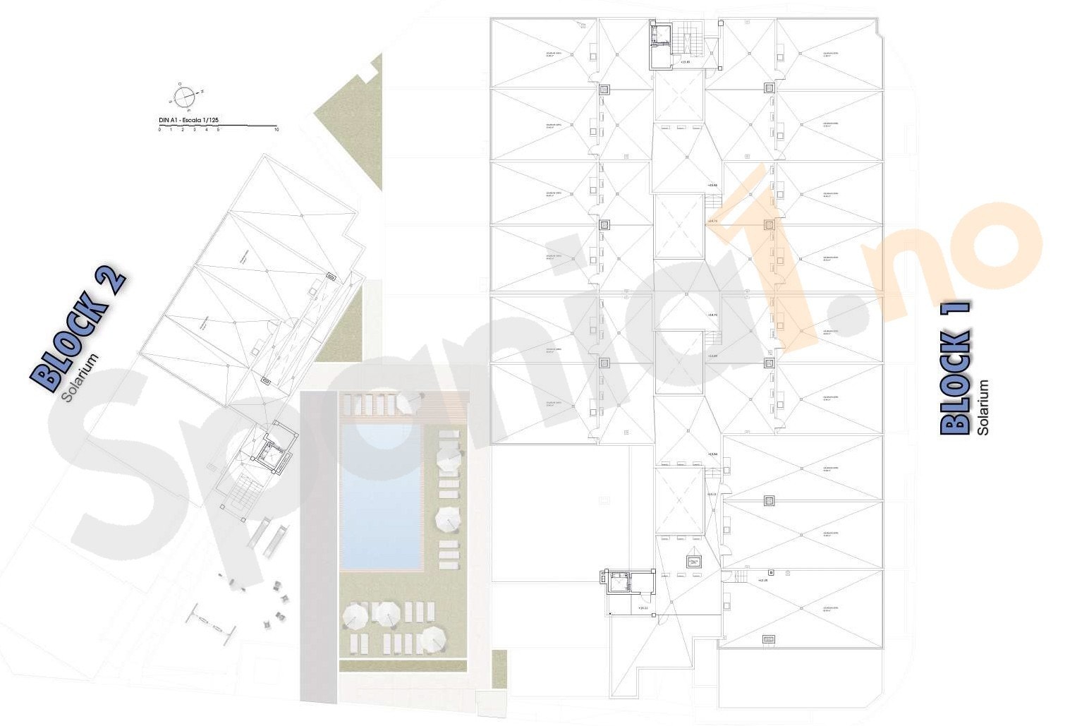 Oversikt takterrasser Galleribilde