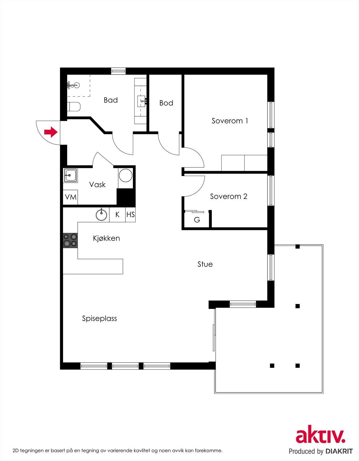 Plantegning Galleribilde