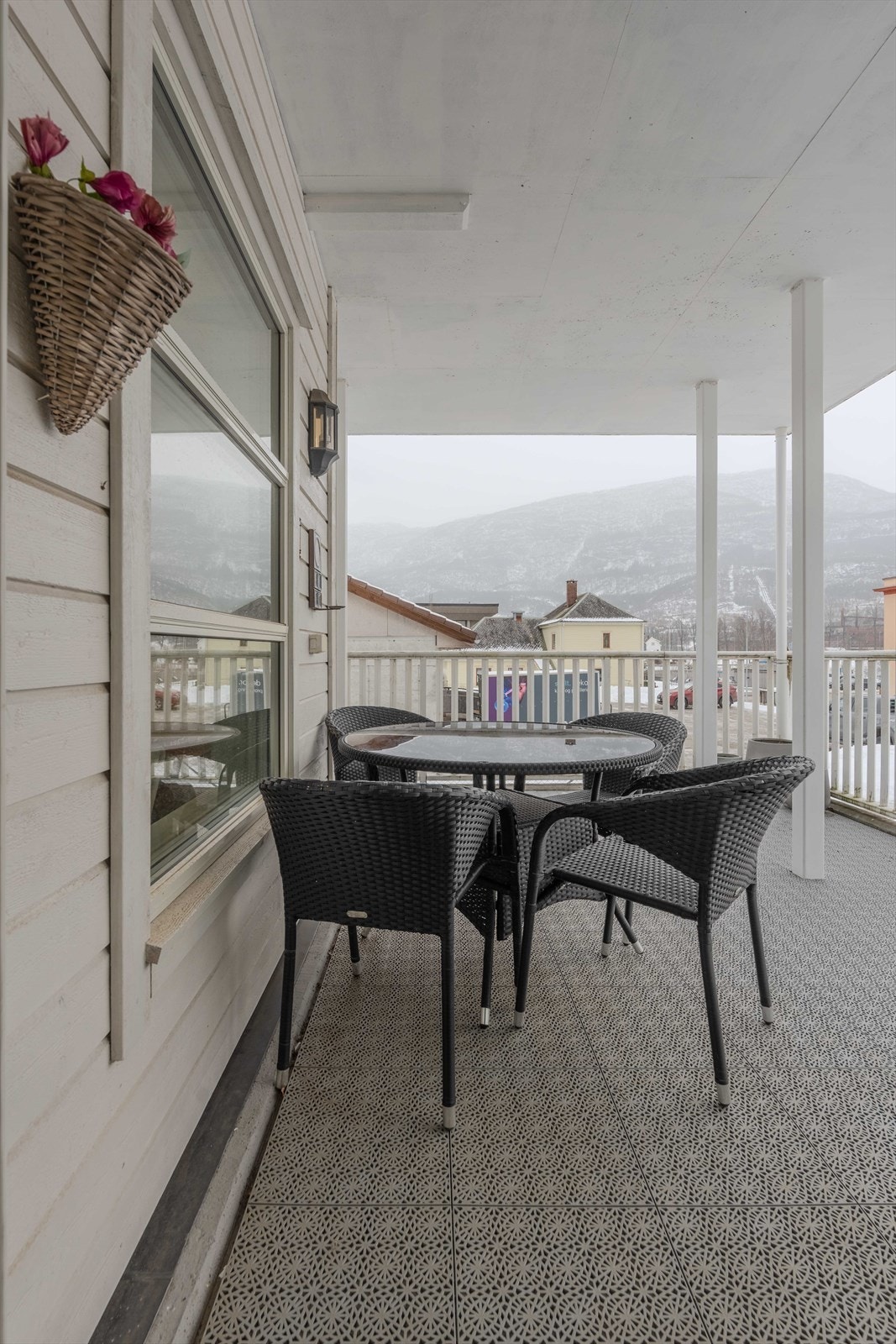 Overbygd terrasse Galleribilde