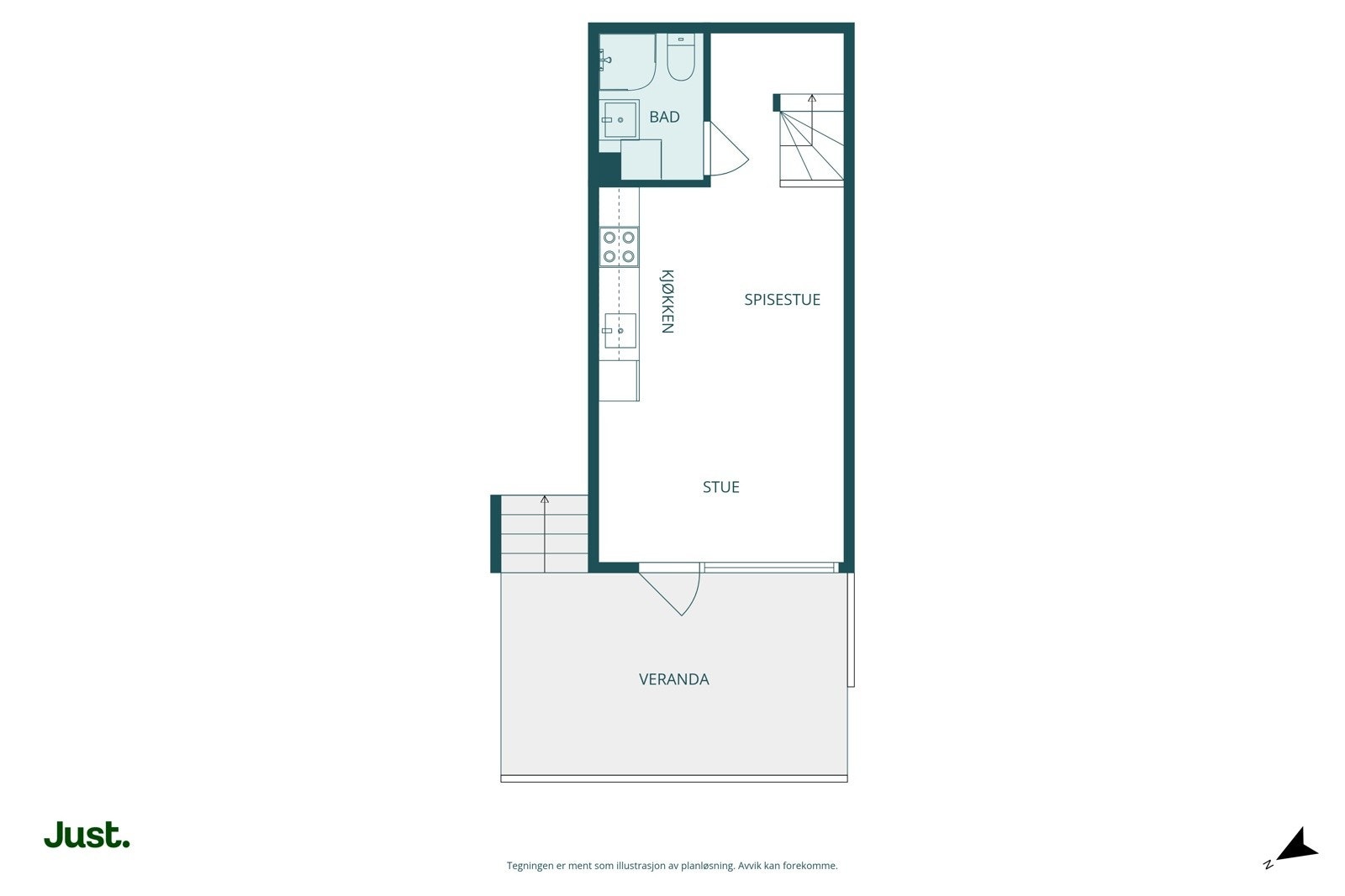 Planskisse 1. etasje Galleribilde