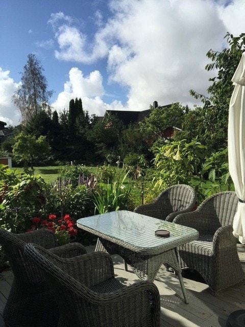 Lun terrasse, utgang fra stue Galleribilde