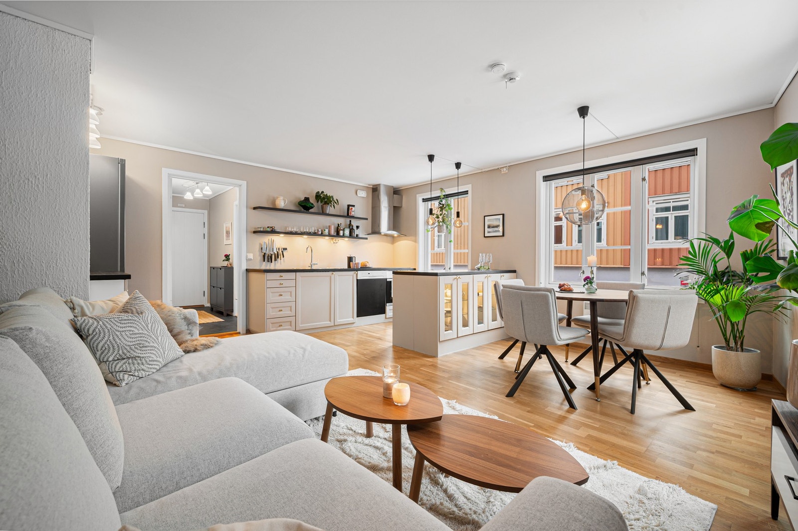 Leiligheten har et bruksareal på 48 kvadratmeter, og har fine oppholdsrom som er lett å innrede. Galleribilde