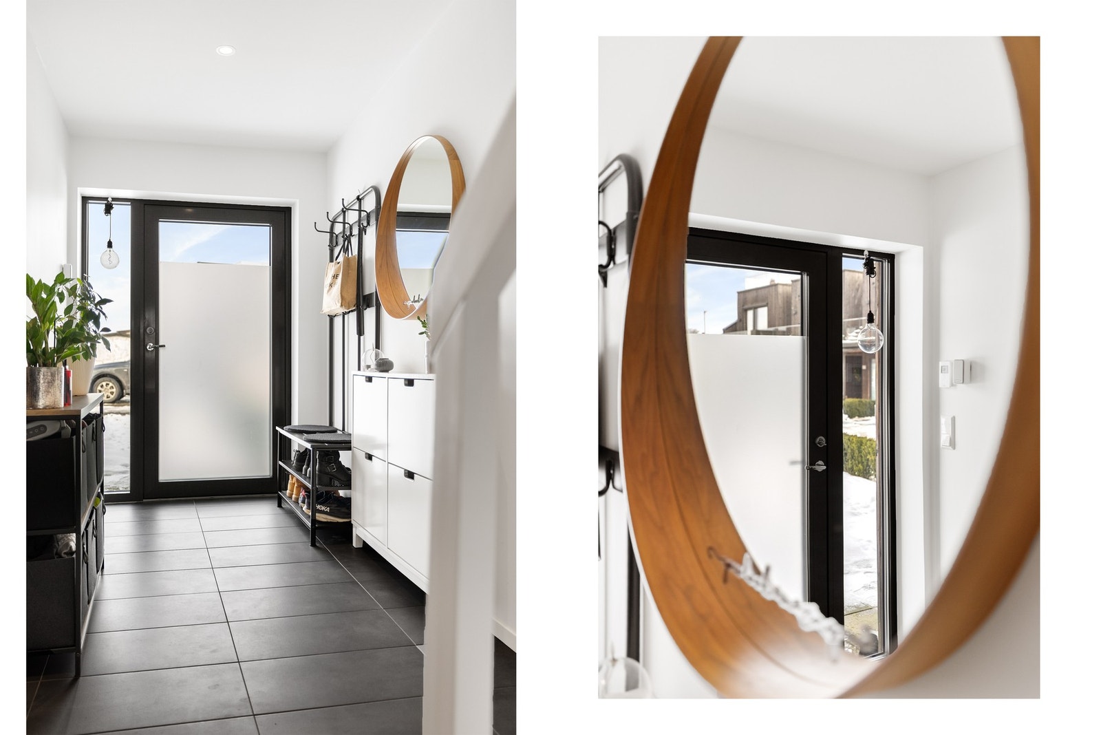 Velkommen inn i lys og fin entre. Det er vannbåren gulvvarme. Galleribilde