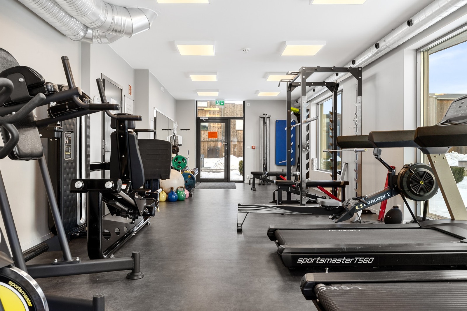 Det er også eget treningsrom for beboerne. Galleribilde