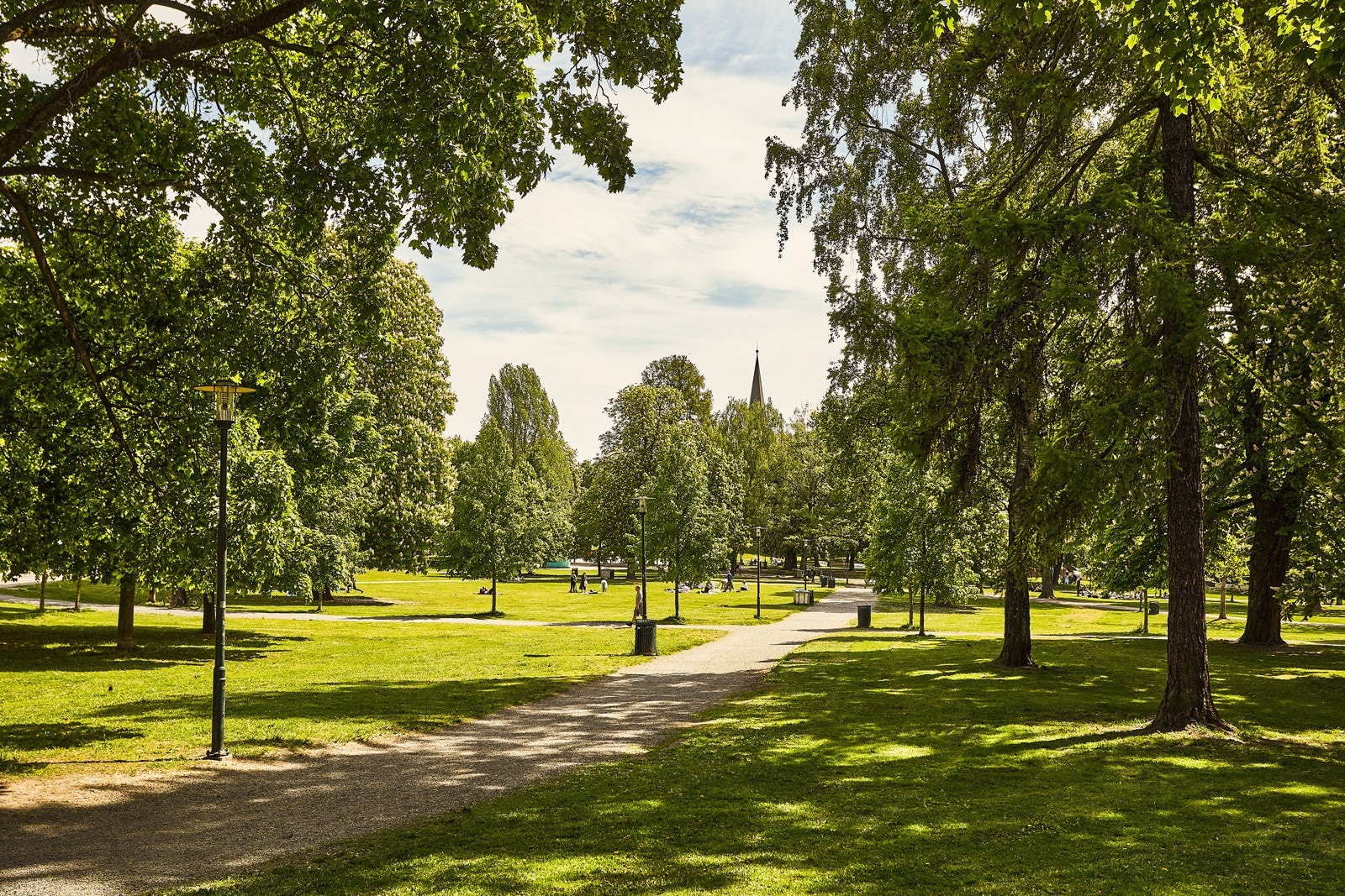 Nydelige Sofienbergsparken ligger rett nedi gata. Galleribilde