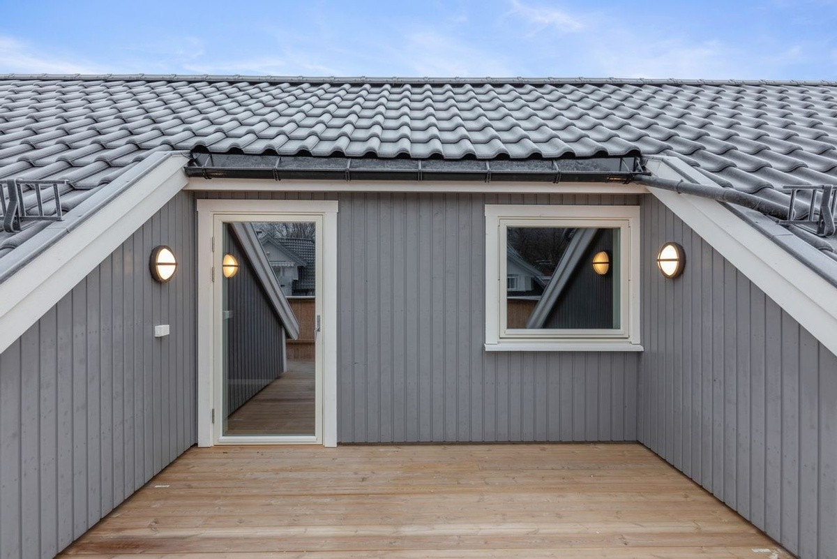 Egen terrasse på de øverste leilighetene Galleribilde