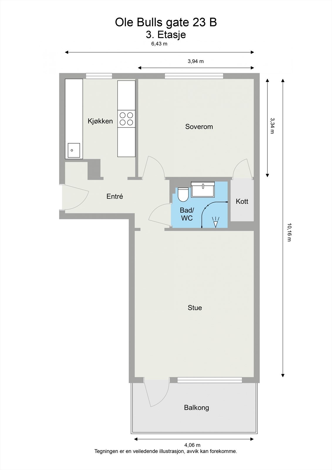Vi starter med plantegningen slik at du får orientert deg i boligen. Det medfølger lofts- og kjellerbod. Galleribilde