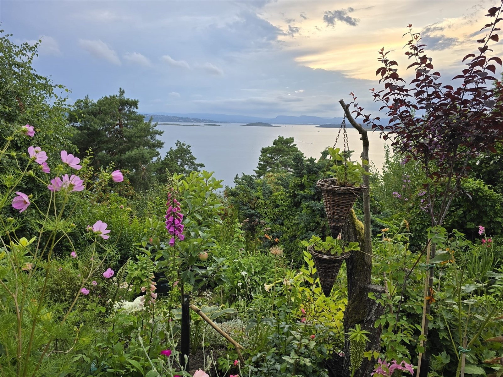 Bilder tatt av selger viser deler av beplantningen i sommerhalvåret. Galleribilde