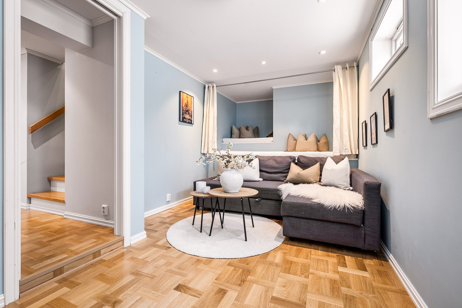 Her er det enkelt å skape en egen sone for barna eller et ekstra oppholdsområde for hele familien. Galleribilde