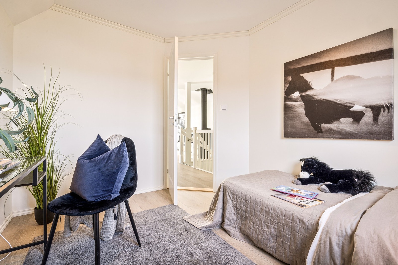 Her har man også loftsluke opp til loftsrom Galleribilde