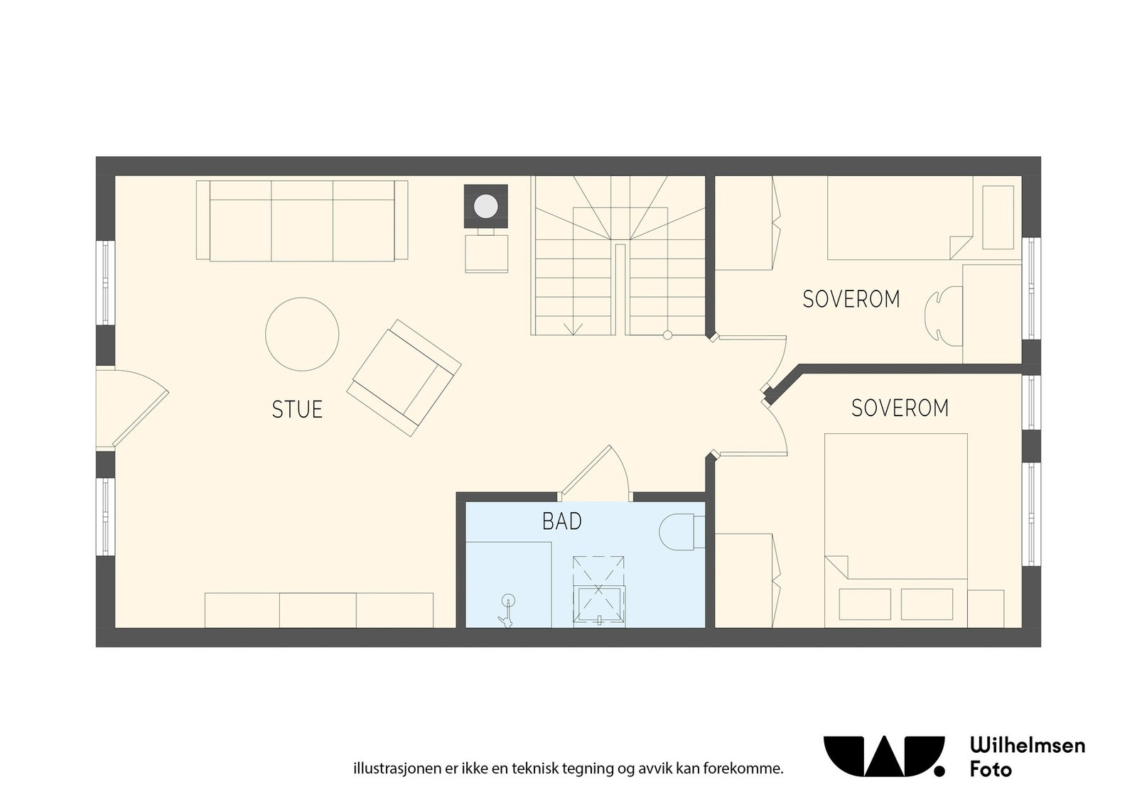 Plantegning 2.etasje Galleribilde