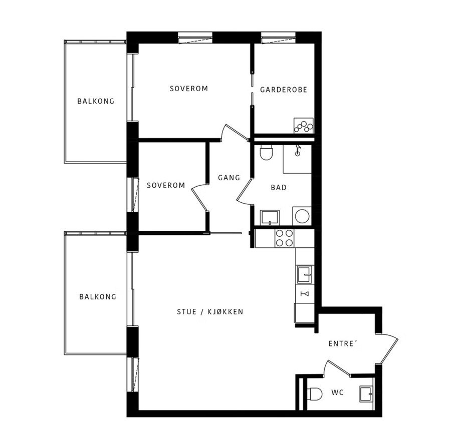 Plantegning Galleribilde