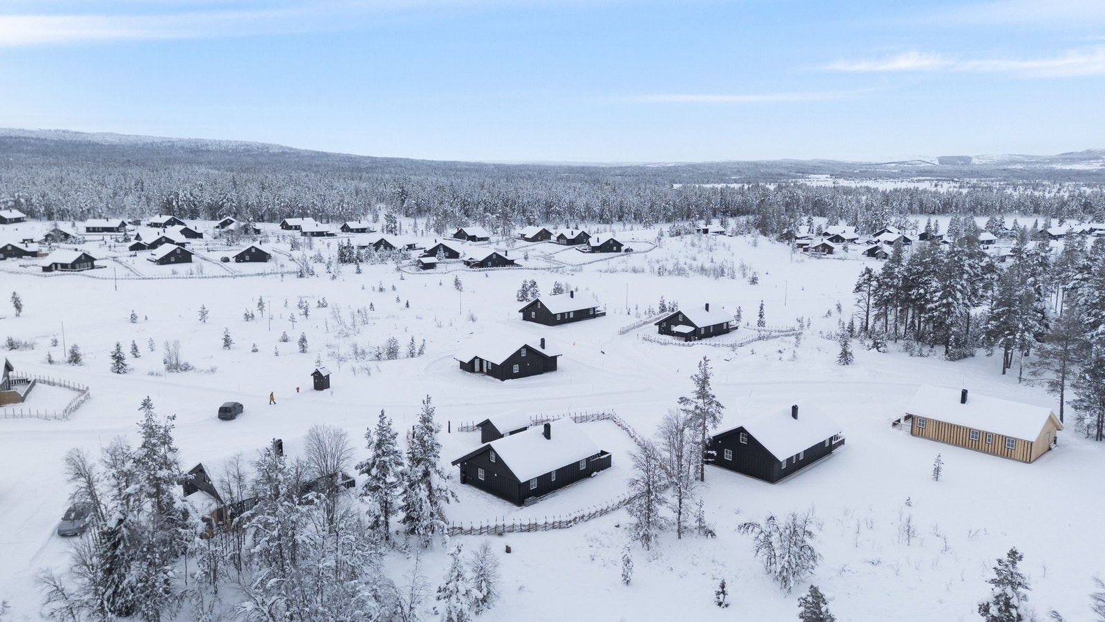 Skiløypene går like ved og knytter seg innpå et enormt løypenett Galleribilde