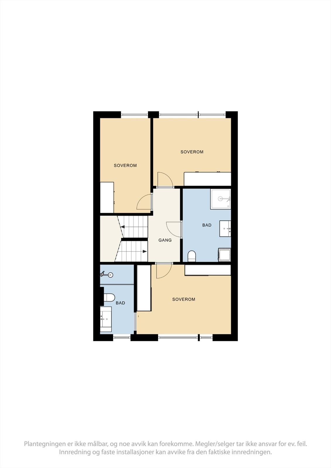 Plantegning 2. etasje Galleribilde