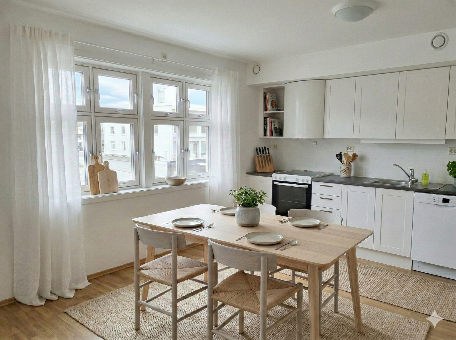 Kjøkken - digitalt forslag til møblering Galleribilde