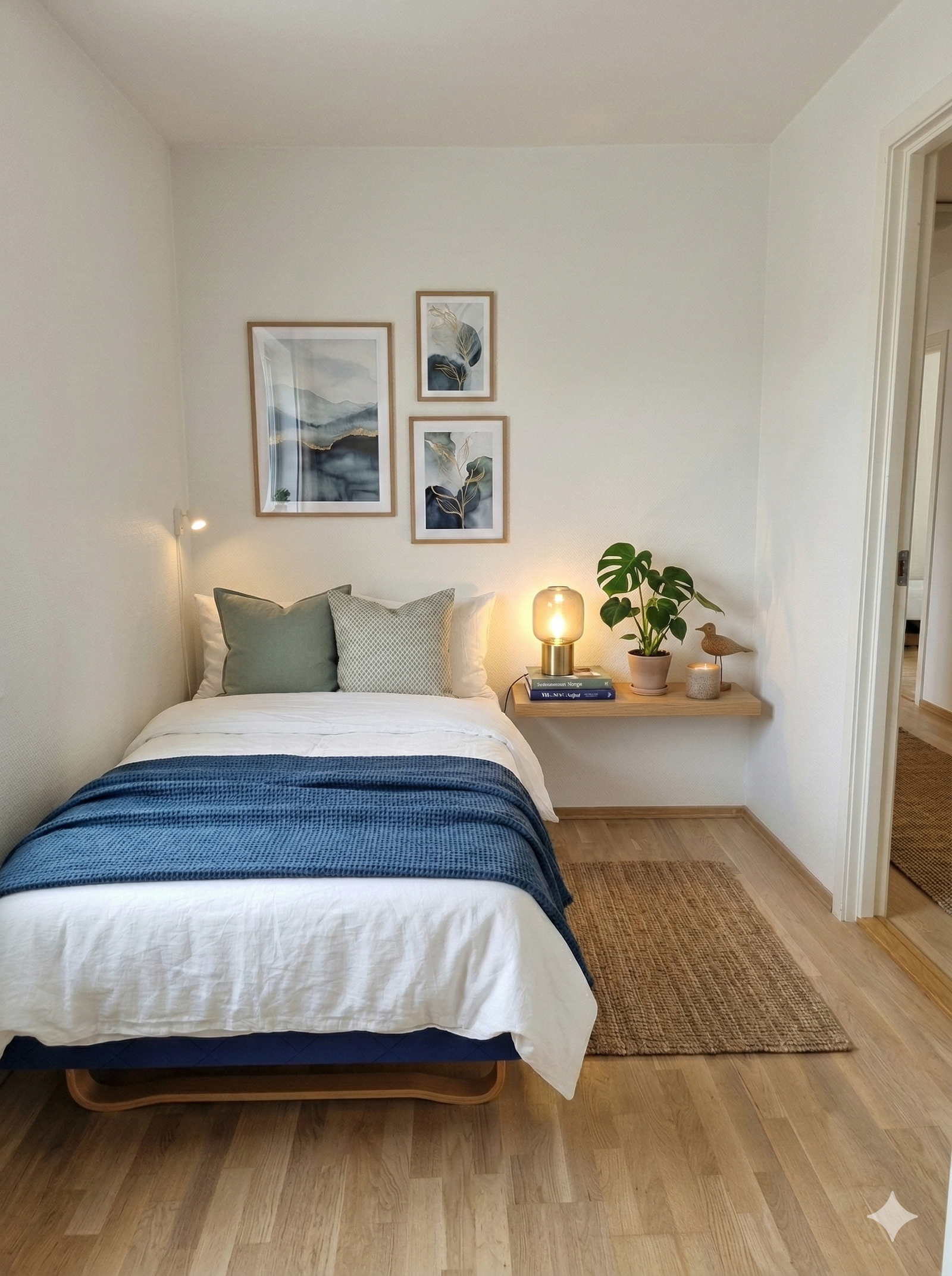 Soverom 2 - digitalt forslag til møblering Galleribilde