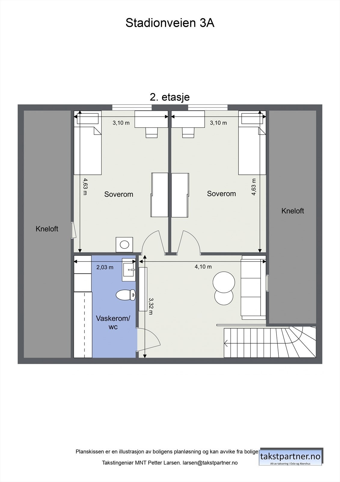 Planskisse 2. etasje. Galleribilde