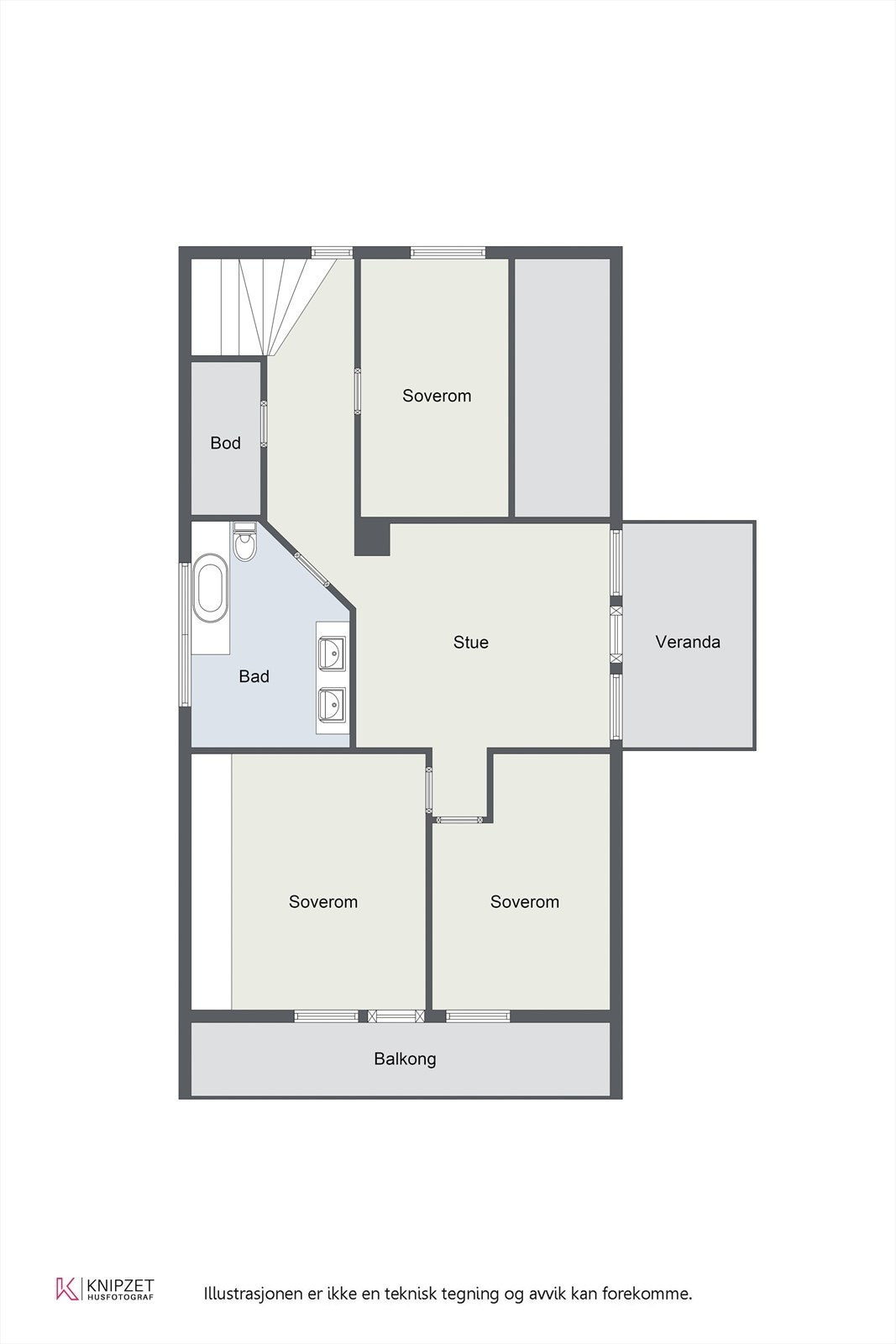 Plantegning 2.etasje. Galleribilde