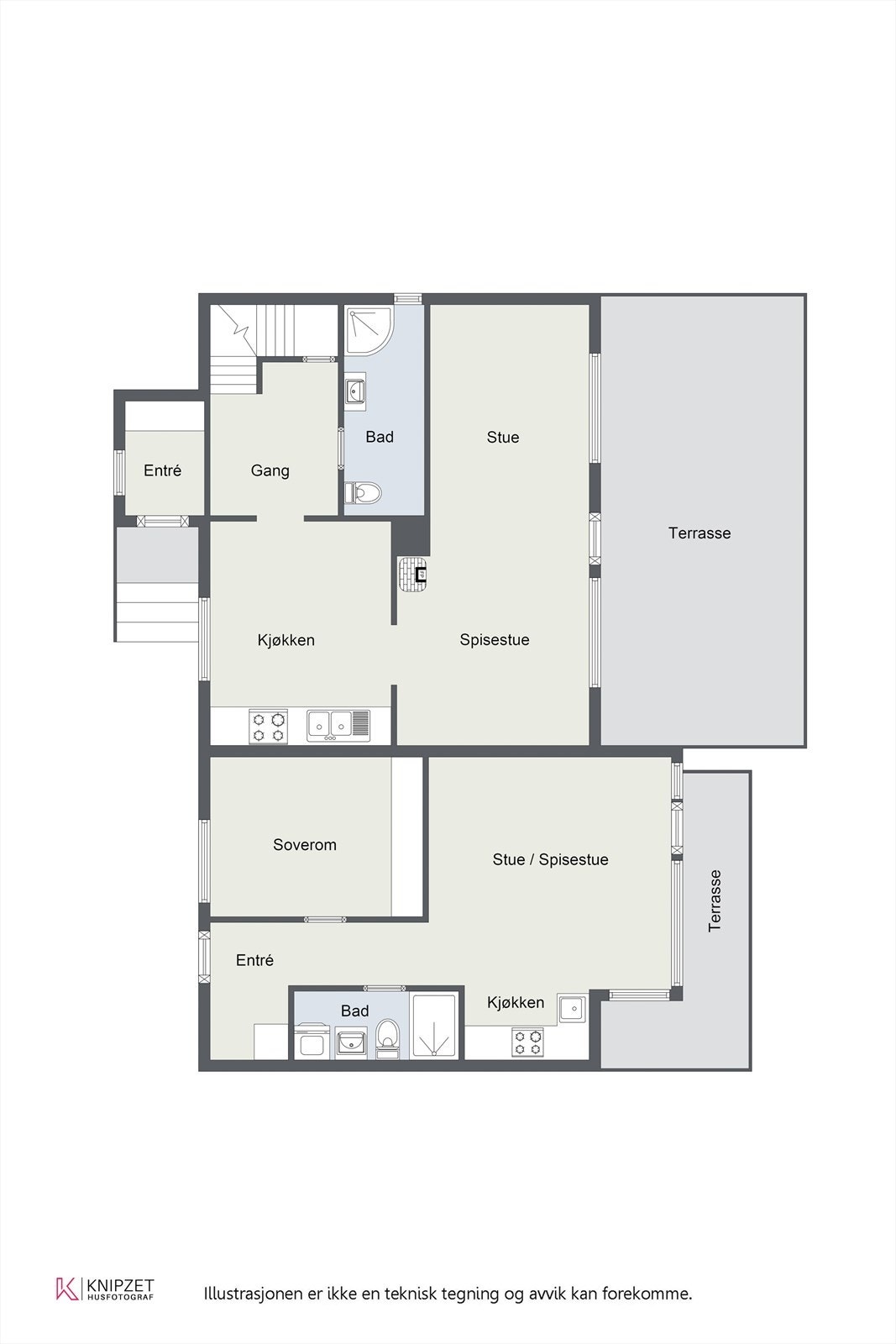 Plantegning 1.etasje. Galleribilde