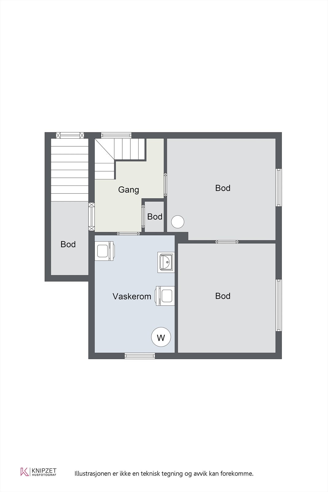 Plantegning Kjeller. Galleribilde