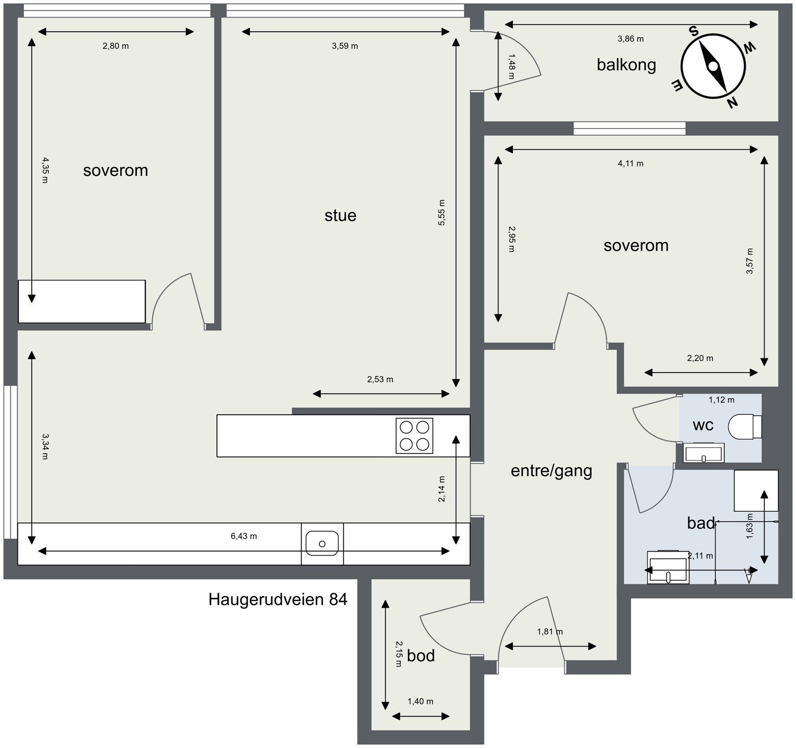 Plantegning Galleribilde