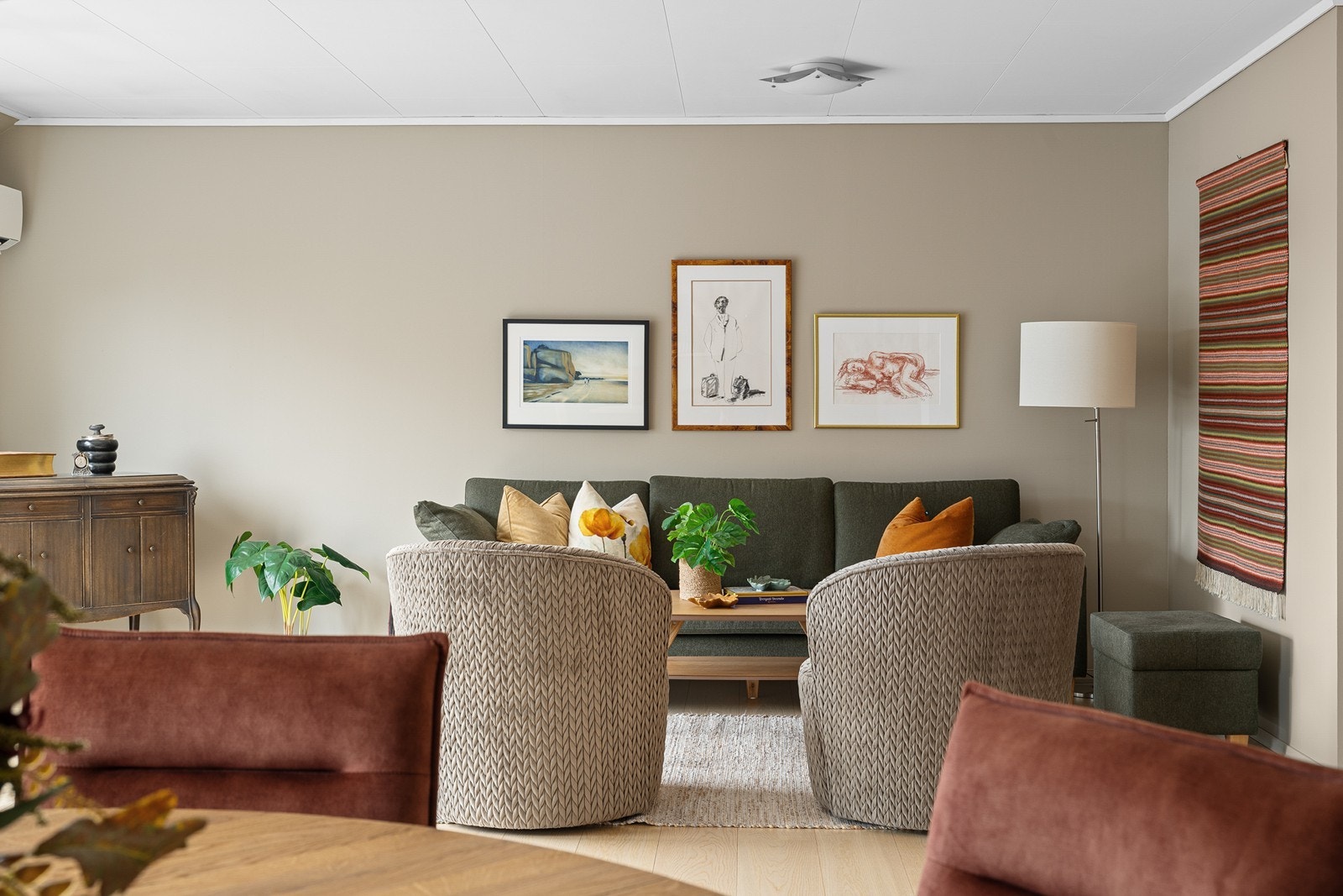 Stue/spisestue Galleribilde