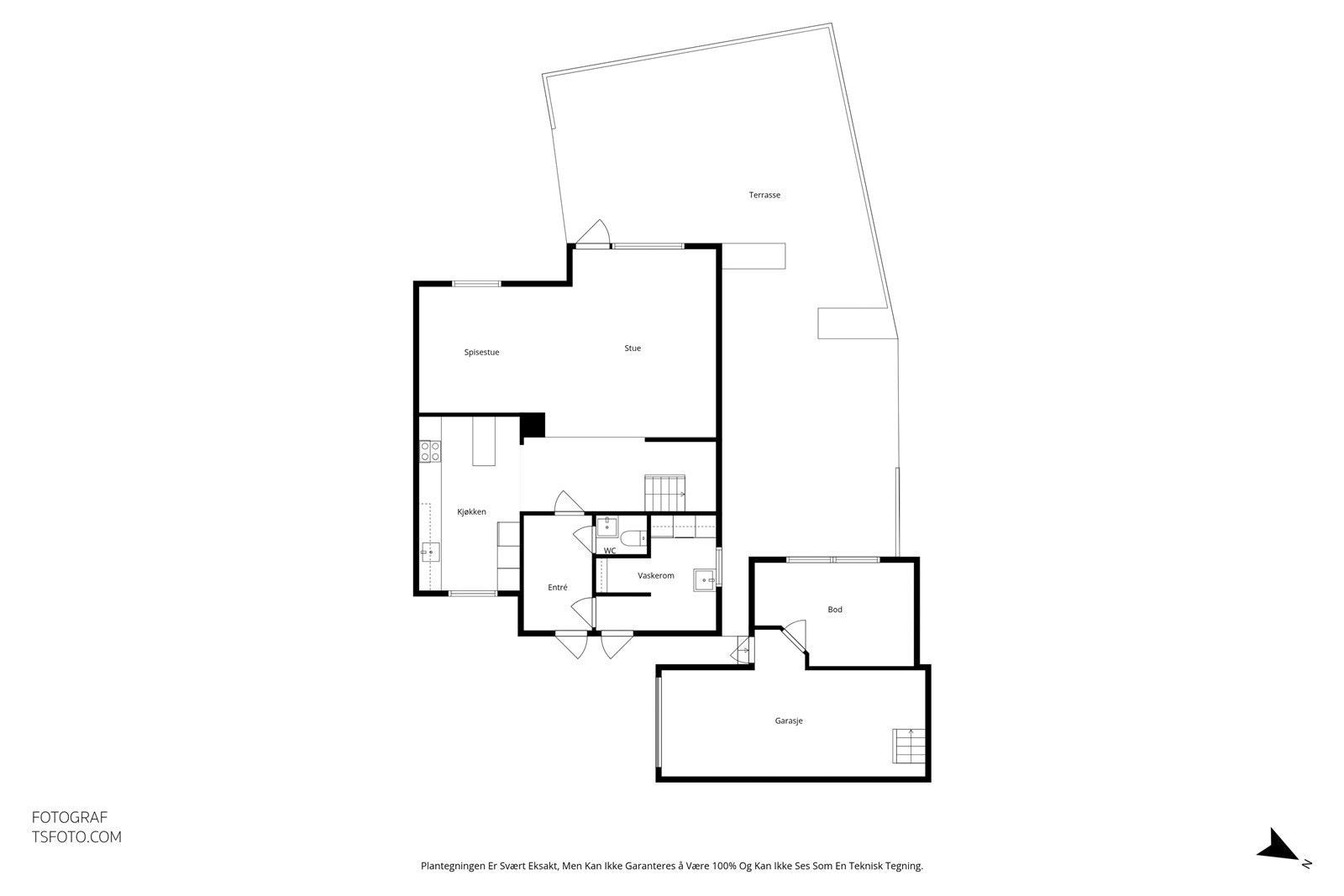 Plantegning - 1 etasje Galleribilde