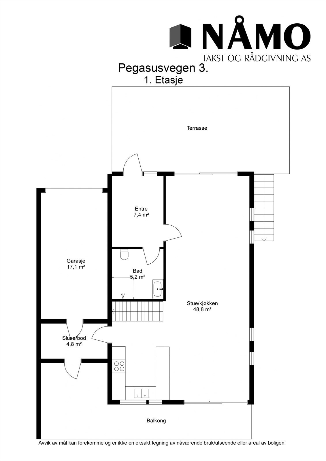 Planskisse 1. etasje. Galleribilde