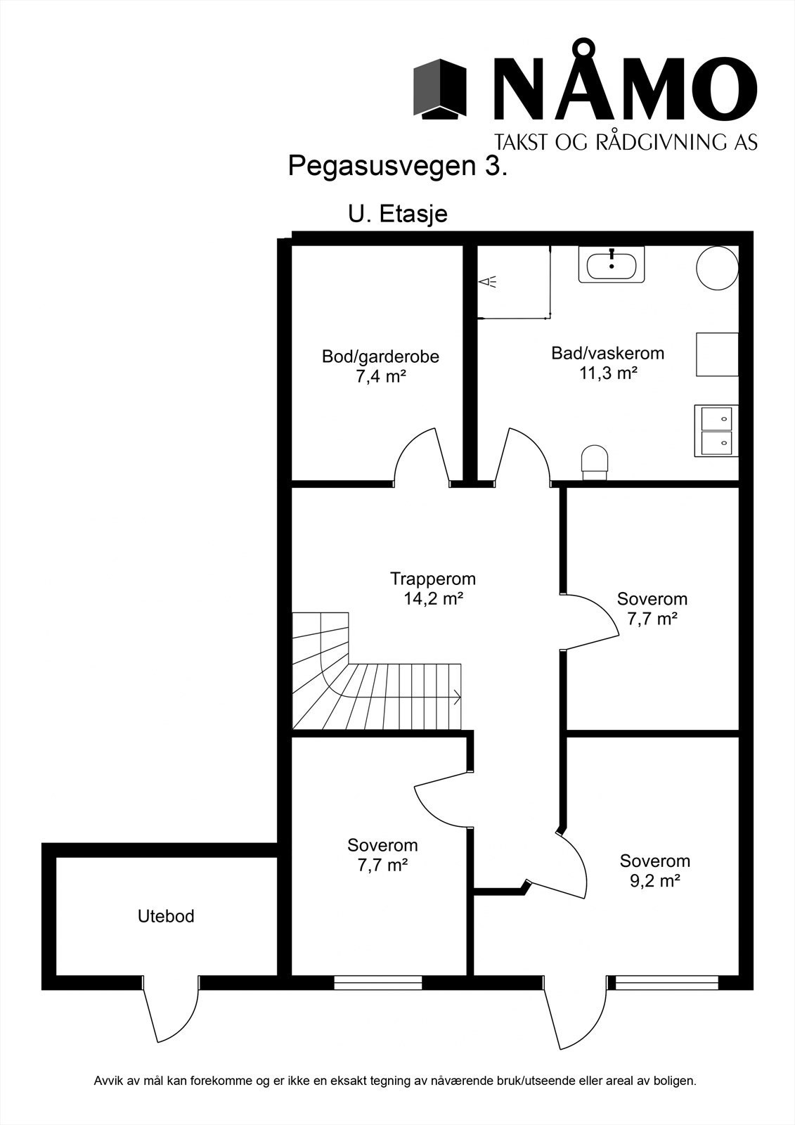 Planskisse underetasje. Galleribilde