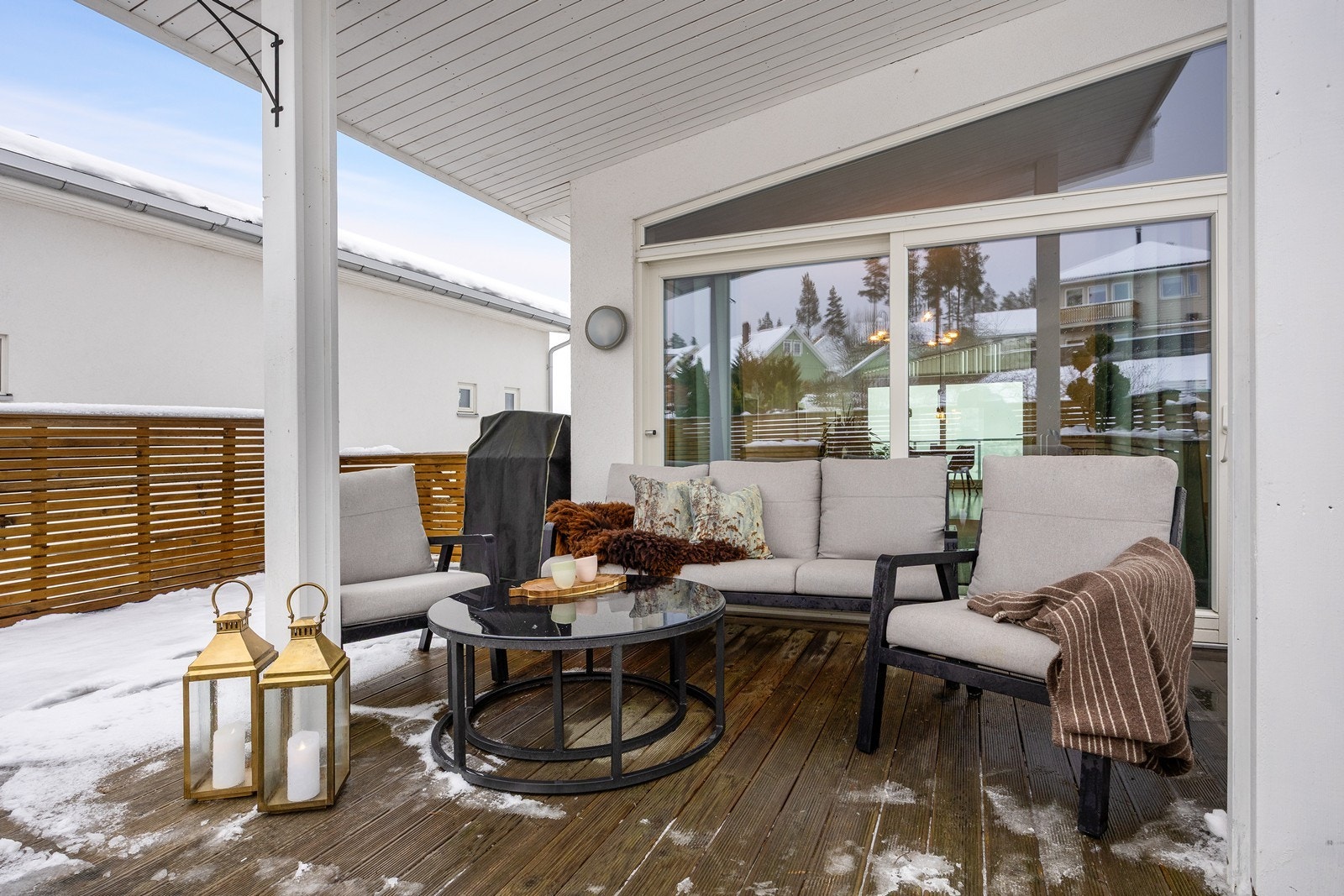 Terrassen er delvis overbygd. Galleribilde