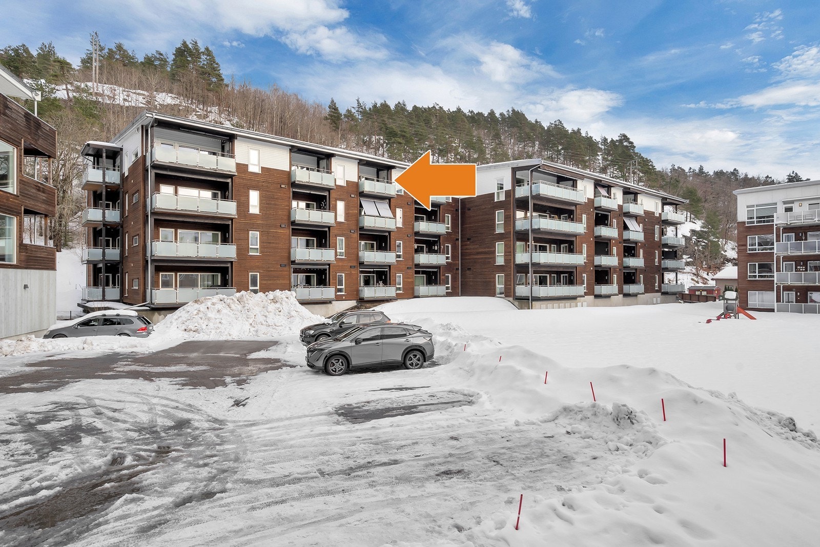 Leiligheten ligger fint til i øverste etasje. Det er heis i bygget Galleribilde