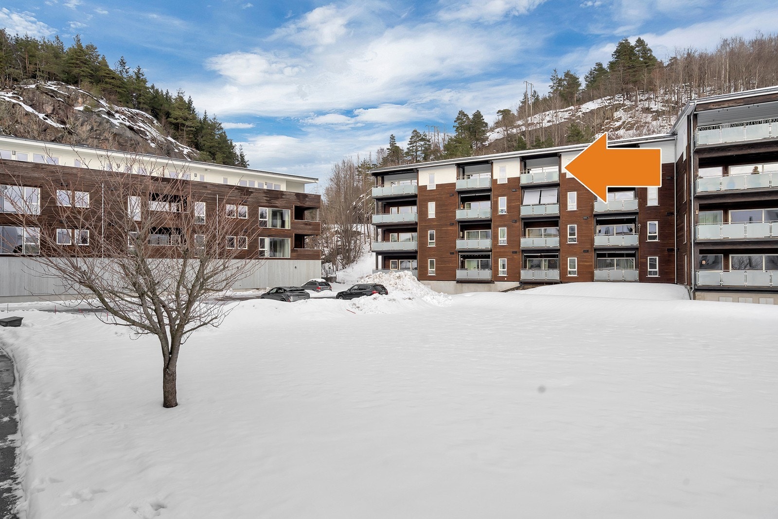 Leiligheten ligger fint til i øverste etasje Galleribilde